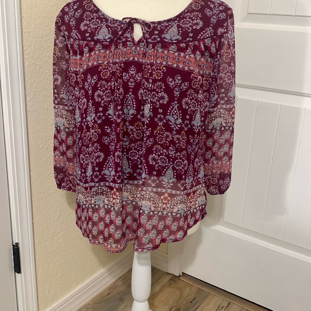 St John’s bay blouse size petite Lg